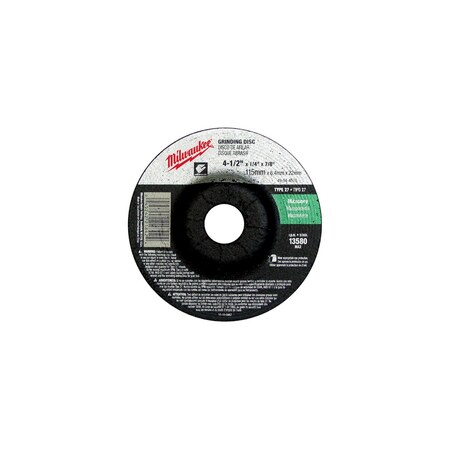 Milwaukee Tool 4-1/2 IN. X 1/4 IN. X 7/8 IN., GRINDING WHEEL (TYPE 27),  49-94-4570